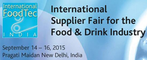 14 - 16 Eylül 2015 tarihlerinde Hindistan`da düzenlenen FoodTec fuarındayız.